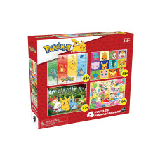 Buffalo Games Pokemon Kids Pokemon 4In1 Jigsaw Puzzle Multipack For Children Perfect For Family Time 2 48 Piece