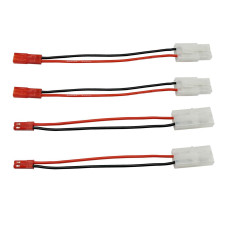 2Pairs Compatible With Tamiya To Jst Male Female Adapter With 10Cm 4In 20Awg Wire For Rc Fpv Esc Speed Controller Lipo Battery C