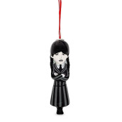 Addams Family Wednesday 4-Inch Shatterproof Decoupage Ornament | Festive Christmas Tree Decoration