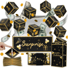 Jacyan Surprise Gift Box Explosion For Money Cash Birthday Money Box Exploding Gift Box Money Surprise Box Explosion Party Gift