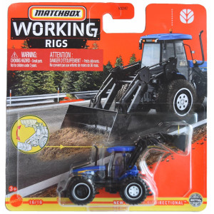 Matchbox New Holland Biodirectional Working Rigs 1616 Blue