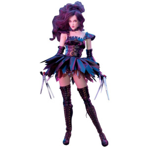 Hiplay Flagset Collectible Figure Full Set Edwar Scissorhands Anime Style 16 Scale Female Miniature Action Figurine G001