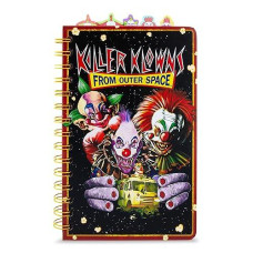 Silver Buffalo Killer Klowns From Outer Space 5-Tab Spiral Notebook With 75 Sheets | Notepad Journal, Stationery Paper | 5 X 8 Inches