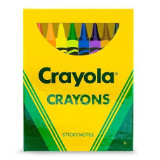 Crayola Crayons Sticky Note And Tab Box Set | Notepad Stationery Paper, School And Office Supplies