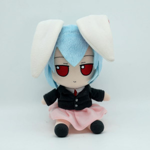 Manmanzhai Fumo Lovely Plush In Stock Touhou Project Reisenblue Short Hair Stuffed Doll Figure Toy X1 Kawaii Gift