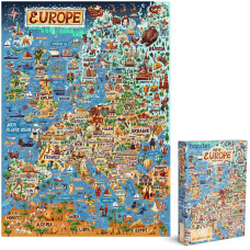 Jigsaw Puzzles For Adults 1000 Piece Map Of Europe Puzzle European Jigsaw 1000 Piece Jigsaw Puzzles For Adults And Kids Geog