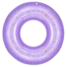 Moko Swim Rings With Glitter 90Cm Diameter Inflatable Pool Float Swimming Pool Float Tube Round Shaped Swimming Tube Water Fun