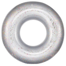 Moko Swim Rings With Glitter 90Cm Diameter Inflatable Pool Float Swimming Pool Float Tube Round Shaped Swimming Tube Water Fun