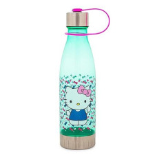 Sanrio Hello Kitty Hearts And Bows Plastic Water Bottle With Leak-Resistant Lid | Large Plastic Sports Jug | Holds 20 Ounces