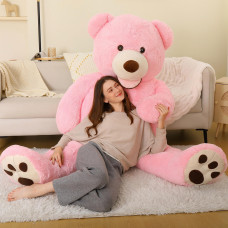 Morismos Giant Teddy Bear Plush 6Ft Huge Pink Teddy Bears For Girlfriend 6 Foot Large Big Bear Gifts For Valentines Day Baby