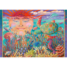 Ravensburger Sun And Sea 500 Piece Large Format Jigsaw Puzzle For Adults 12001003 Easy To See Easy To Hold Large Pieces Fi