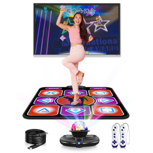 Acelufly Dance Mat Electronic Dance Mat For Tv With Camera Nonslip Dance Mat For Girls Birthday Gifts Dance Game Mat For Kid