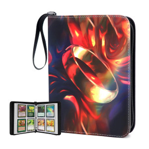 400 Pockets Trading Card Binder For Mtgygotcg Cardsportable Waterproof Card Storage Bag With Removable Sleeves Card Book For