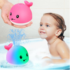 Gigilli Baby Bath Toys Girls Pool Toys Bath Fountain Water Table Spray Toy 612 1218 Months Girls Light Up Whale Bath Toy Spr