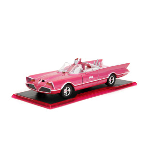 Pink Slips W7 124 Classic Tv Series Batmobile Diecast Car Wbase Toys For Kids And Adultspink