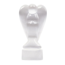 Justinstones Carved White Selenite Gemstone Peace Angel Pocket Guardian Angelhealing Statue 47 Inch