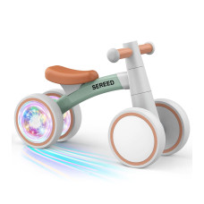 Sereed Colorful Lighting Baby Balance Bike Toys For 1 Year Old Boys Girls 1224 Month Toddler Balance Bike With 4 Silence Whee