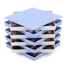 Rechiato 8 Puzzle Sorting Trays With Lid 8X8 Premiunm Puzzle Trays Gift For Puzzle Lovers For Puzzles Up To 10001500 Pieces Puz