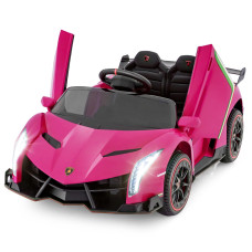 Olakids Kids Ride On Car 12V 4Wd Licensed Lamborghini Veneno Electric Vehicle With Remote Control Toddlers Battery Powered Toy