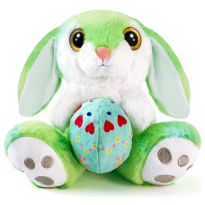 Nleio 85 Bunny Stuffed Animal With Eggreversible Plush Rabbit With Floppy Ears Huggable Washable Easter Stuffed Animals