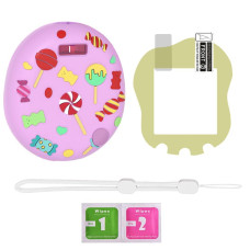 Azuraokey Silicone Case Replacement For Tamagotchi Uni Virtual Pet Machine Case Lanyard And Screen Protector Film For Tamagotch