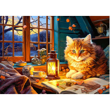 1000 Piece Puzzle For Adults Reading Cat Puzzles For Adults 1000 Piece Cute Kitten Jigsaw Puzzles 1000 Pieces Cozy Cabin 1000 Pi