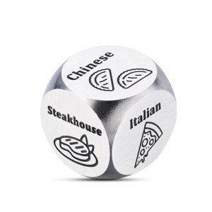 Stocking Stuffers For Women Men Adults For Women Men Anniversary Steel Food Decision Dice Gifts For Couples Girlfriend Boyfrien