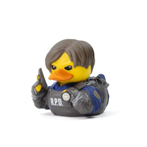 Tubbz Boxed Edition Leon S Kennedy Collectible Vinyl Rubber Duck Figure Official Resident Evil Merchandise Horror Tv Movie