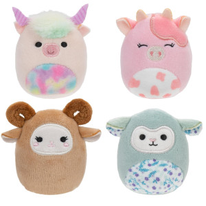 Squishville Sqm0506 Barn Squad Super Soft Mini Squishmallows 5 Cm Plush Figures Pack Of 4