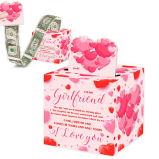 Girlfriend Birthday Gifts Girlfriend Gift For Birthday Anniversary To My Girlfriend Money Box For Cash Giftwith 35Pcs Bags S