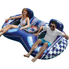 Jasonwell Inflatable River Tube Float 2 Person Heavy Duty River Float Pool Floats With Removable Cooler Lake Water Tubes For F