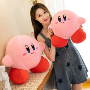 2024 New Pink Kirby Plush Hovering Kirby Plushie Collectible Squishy Kirby Plushies 118 Inch