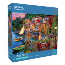 Lake Como 1000 Piece Jigsaw Puzzle Italy Jigsaw Puzzle Sustainable Jigsaw Puzzle For Adults Premium 100 Recycled Board