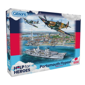 Portsmouth Flypast 1000 Piece Jigsaw Puzzle Military Jigsaw Puzzle Sustainable Jigsaw Puzzle For Adults Premium 100 Recyc