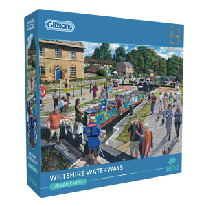 Wiltshire Waterways 1000 Piece Jigsaw Puzzle Brisish Canal Puzzle Sustainable Jigsaw Puzzle For Adults Premium 100 Recycl