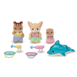 Calico Critters Nursery Friends Pool Fun Trio