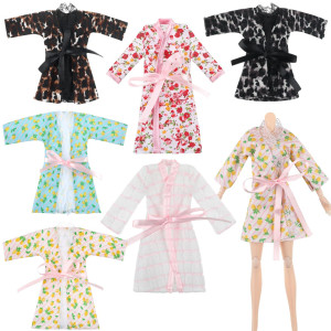 Bencailor 6 Pcs Doll Clothes For 118 Inch Doll Doll Accessories Summer Tops Swimwear Robe Doll T Shirt Dress Winter Coat Jacke