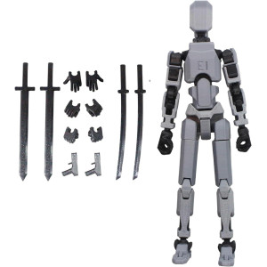 Brogeh Multijointed Movable Robot 3D Printed Mannequin Toyslucky Pvc Model Lucky 13 Full Body Activity Robot Action Figures Bod