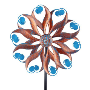 Venniy Wind Spinner Wind Spinners Outdoor Metal Wind Sculptures Spinners Classic Garden Pinwheels For Yard And Garden Decor