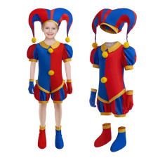 Ccjrlm Pomni Costume Kids Clown Costume Cosplay Costumes Halloween Party Outfit