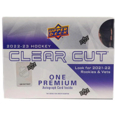 202223 Upper Deck Clear Cut Hockey Hobby Box 1 Card Per Box