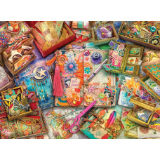 Buffalo Games Silver Select Aimee Stewart The Junk Journalers Desk 1000 Piece Jigsaw Puzzle For Adults Challenging Puzz