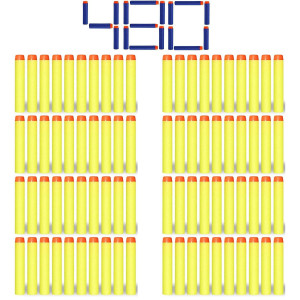 Kiseer 480 Pcs Yellow Refill Darts Bullets Ammo Pack For Nerf Nstrike Elite Series Blasters