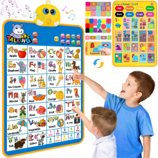 Electronic Alphabet Wall Chart Talking Abc 123S Music Poster Kids Learning Toys For Toddlers 13 Interactive Educational To