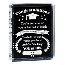 Movdyka College Graduation Gifts For Him Her 2024 High School Cool Class Of 2024 Crystal Keepsake Masters Degree Or Phd Graduati