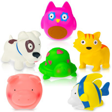 Animal Baby Bath Toys For Kids Ages 13 Infants 61218 Months Toddler Bath Toys For 1 2 Year Old Girls Boys Gifts No Hole Bat