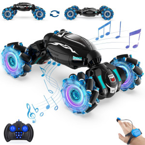 Nitigo Gesture Rc Car Hand Controlled Rc Car Toys For Boys Girls 612 24Ghz 360 Rotation 4Wd Gesture Sensing Rc Stunt Car With