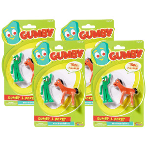 Nj Croce Gumby Pokey Mini Bendable Pair Pack Of 4