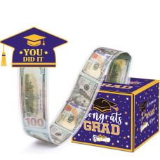 Meiidoshine 2024 Graduation Money Box For Cash Gift Pull Funny Graduation Gifts For Boys Girls High School College Surprise Mo