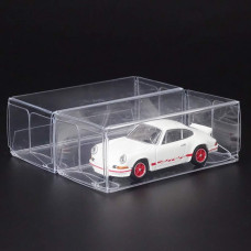 50Pcs 164 Scale Plastic Toy Car Model Display Boxes Transparent Pvc Toy Car Display Case Plastic Car Display Boxes Car Wheel